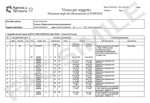 VISURE IMMOBILIARI